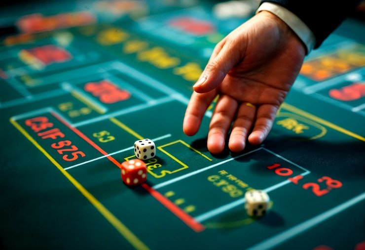Casino Hold'em table layout on panen128 mobile showing community cards, live dealer, and player betting positions
